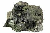 Black Andradite (Melanite) Garnet Cluster - Morocco #107902-1